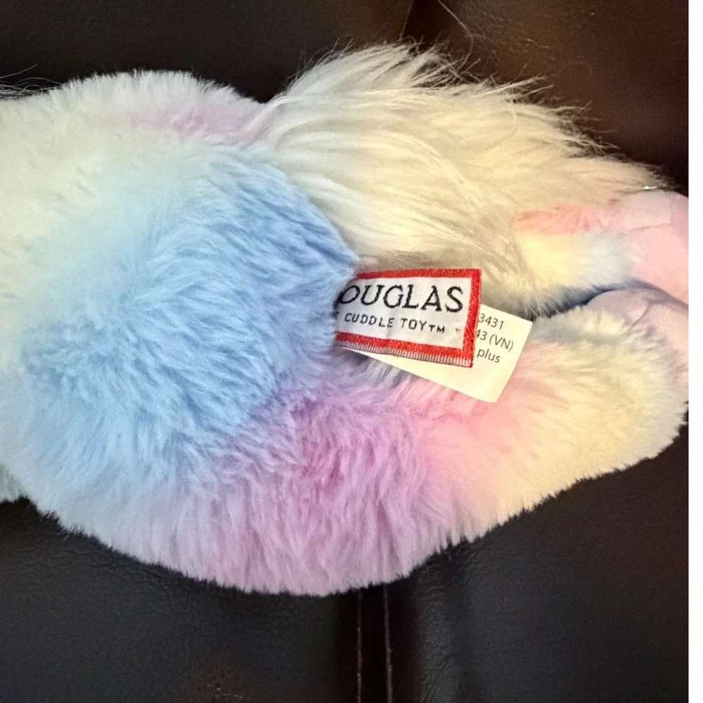 Douglas Cuddle Toy Pastel Rainbow Unicorn Anita  Plush 16 Inch Stuffed Animal